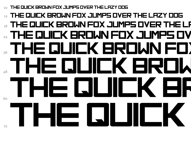 Orena font waterfall